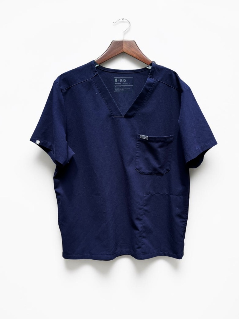 🌻FIGS Chisec 3 Pocket Scrub Top TM3000 V Neck Stretch Medical Uniform Men's L